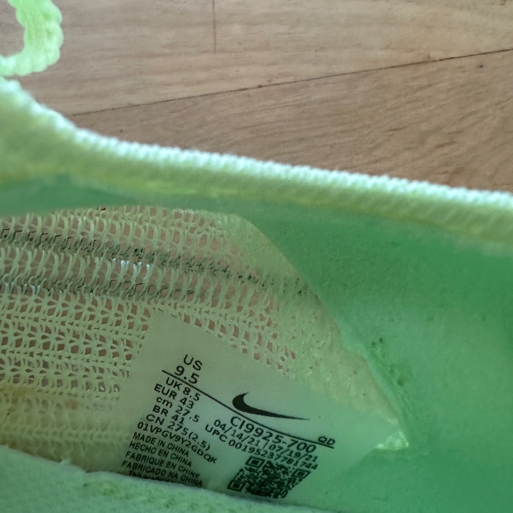 Nike zoom x alpha play green size 9.5 women’s - Picture 5 of 8